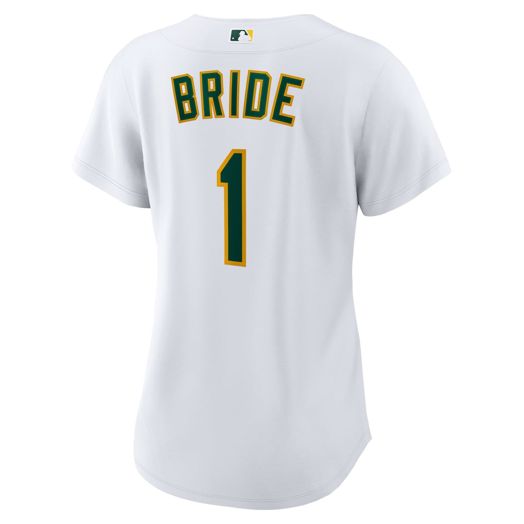  Athletics Nike Women's #1 Bride Home Replica Jersey - White